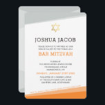PUB MITZVAH INBJUDAN, enkel modern djärv orange gr Inbjudningar<br><div class="desc">by kat masard >> www.simplysweetPAPERIE.com <<< A simple, ändå classy design for your sons BAT MITZVAH firande. Wow dina vänner och din familj med detta lilla nummer;D-format är en mall som gör det enkelt för dig att lägga till egna uppgifter, lägga till ditt foto eller slått anpassa knappen och du...</div>