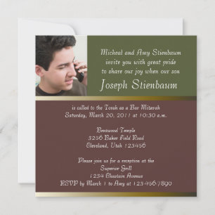 Pub Mitzvah-inbjudan Inbjudningar