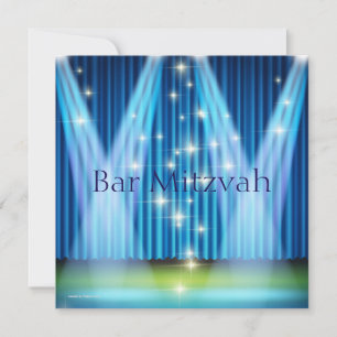 Pub Mitzvah-inbjudan, ljussatt scen Inbjudningar