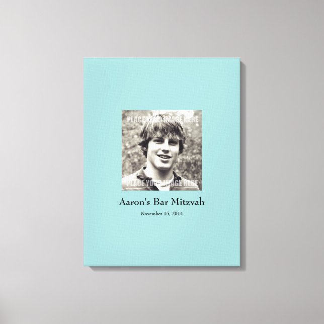 Pub Mitzvah-inskrivning i Party Board Canvastryck (Framsida)