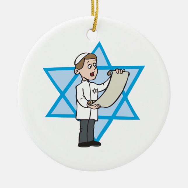 Pub Mitzvah Julgransprydnad Keramik (Framsidan)
