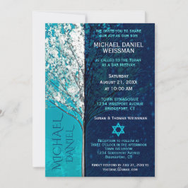 Pub Mitzvah Livets träd w/Stars Inbjudningar