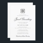 Pub Mitzvah - minimalistisk enkel klassisk  Inbjudningar<br><div class="desc">Design består av sans serif-typografi och lekfull kursiv skripttypografi i en enkel bakgrund. 

Finns här:http://www.zazzle.com/store/selectpartysupplies</div>