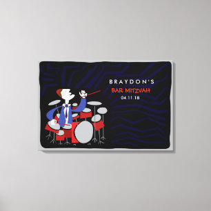 Pub Mitzvah Mitzvah-anslagstavla Canvastryck