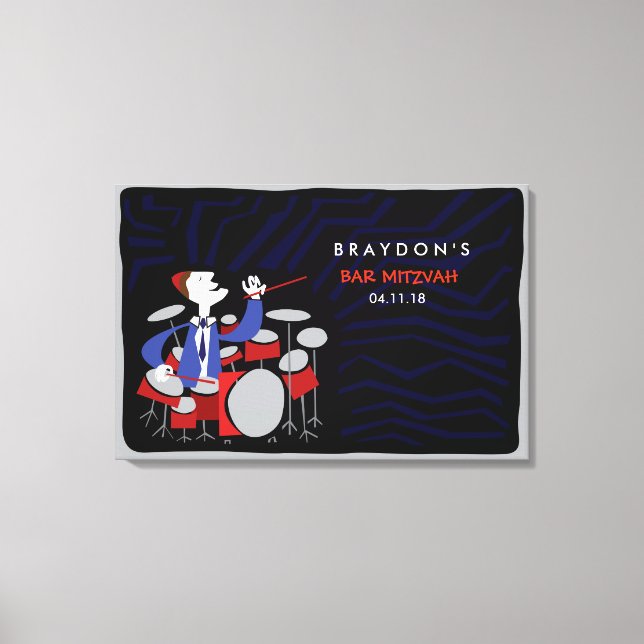 Pub Mitzvah Mitzvah-anslagstavla Canvastryck (Framsida)