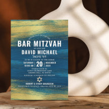 Pub Mitzvah Modern Bold Type Turcos Gold Foil