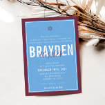 PUB MITZVAH - modern fotbollsblå marun ELLINA Inbjudningar<br><div class="desc">genom kat masard >> kat@simplysweetPAPERIE.com << CONTACT ME för anpassningsbar eller för att lägga till linjer i Hebrew Kärlek, men vill se vissa ändringar - ett annat färg-schema, produkt, foto eller anpassad för ett annat tillfälle - ingen oro kontaktar mig bara - jag är lycklig för att hjälpa till! -...</div>