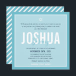 PUB MITZVAH, modern, namn, ljusblå himmel Inbjudningar<br><div class="desc">genom kat masard >> kat@simplysweetPAPERIE.com << CONTACT ME för anpassningsbar eller för att lägga till linjer i Hebrew Kärlek, men vill se vissa ändringar - ett annat färg-schema, produkt, foto eller anpassad för ett annat tillfälle - ingen oro kontaktar mig bara - jag är lycklig för att hjälpa till! -...</div>