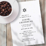 Pub Mitzvah Modern Simple Elegant Minimalist Inbjudningar<br><div class="desc">Design består av sans serif-typografi och lekfull kursiv skripttypografi på en enkel bakgrund. Finns här: http://www.zazzle.com/store/selectpartysupplies</div>