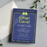 PUB MITZVAH - modern spelkontroll av maringrön kal Inbjudningar<br><div class="desc">by kat masard >> WWW.SIMPLYSWEETPAPERIE.COM << - - - - - - - - - - - - - - - - - - - - - - - perfekten för ett "Gaming Thned"-PUB eller BAT MITZVAH firande-Kärlek, men vill se vissa förändringar - ett annat färg-schema, en produkt, ett foto...</div>