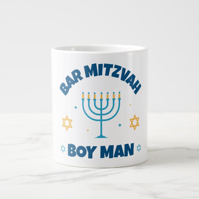 Pub Mitzvah Modern Star of David Jumbo Mugg (Framsidan)