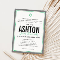 PUB MITZVAH, modern stjärnpojke, sportig grönt grå