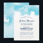 PUB MITZVAH, modern vattenblå vattenfärg inbjudan<br><div class="desc">by kat masard >> kat@simplysweetPAPERIE.com << - - - - - - - - - - - - - - - - - - - - - - - - - - - - - - - - - - - - - - - - - - - - -...</div>