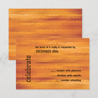 Pub Mitzvah Orange Techno Streaks Investigation OS Inbjudningar