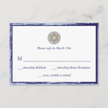 Pub Mitzvah OSA kort blue och guld star