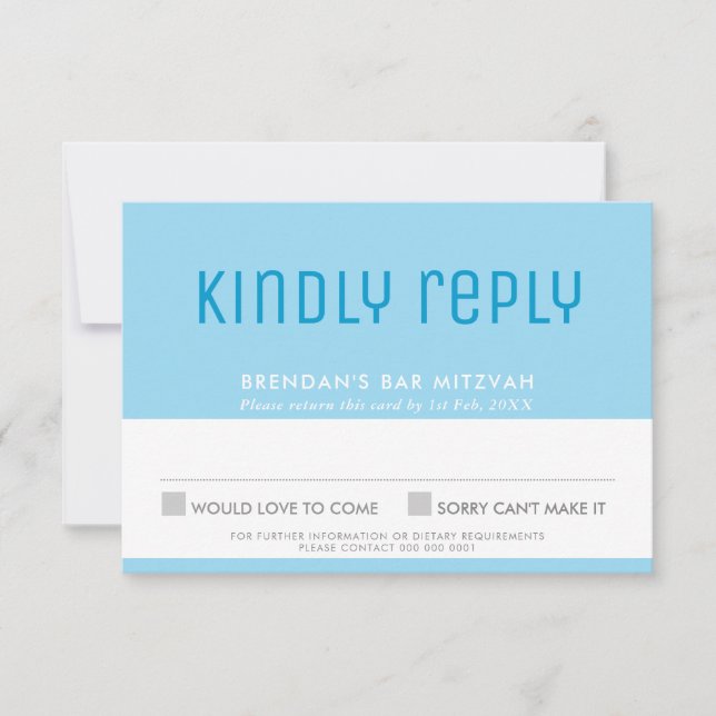 PUB MITZVAH OSA, söt snyggt stjärna av levande blå OSA Kort (Framsida)