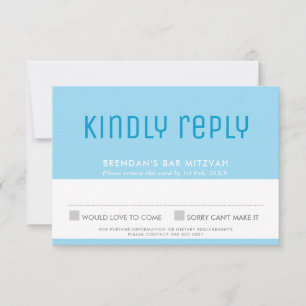 PUB MITZVAH OSA, söt snyggt stjärna av levande blå OSA Kort