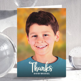 Pub Mitzvah Photo Simple Modern Script Anpassnings Tack Kort