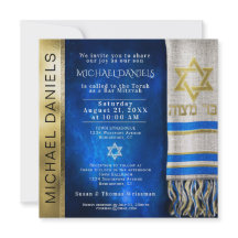 Pub Mitzvah Prayer Shawl-inbjudan