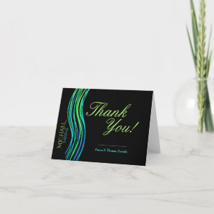Pub Mitzvah Prayer Shawl Neon Grönt Tack Kort