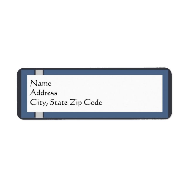 Pub Mitzvah Returetiketter Returadress Etikett (Framsidan)