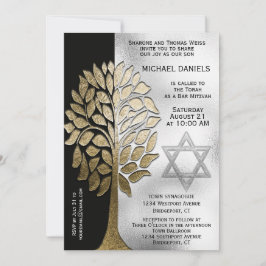 Pub Mitzvah Simple Träd Inbjudningar