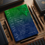 Pub Mitzvah Snyggt  Grönt David Ombre Stjärna Inbjudningar<br><div class="desc">Pub Mitzvah Snyggt Grönt Star av David Ombre Pub Mitzvah och Bat mitzvah inbjudan är designad av Umua. Tryckt och avsänt av Zazzle eller dess partner.</div>