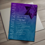 Pub Mitzvah Snyggt Lila Star of David Ombre Inbjudningar<br><div class="desc">Pub Mitzvah Snyggt Lila Star av David Ombre Pub Mitzvah och Bat mitzvah inbjudan är designad av Umua. Tryckt och avsänt av Zazzle eller dess partner.</div>