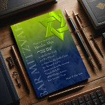 Pub Mitzvah Snyggt Lime Green Star of David Ombre Inbjudningar<br><div class="desc">Pub Mitzvah och Bat mitzvah inbjudan är designade av Umua. Tryckt och avsänt av Zazzle eller dess partner.</div>