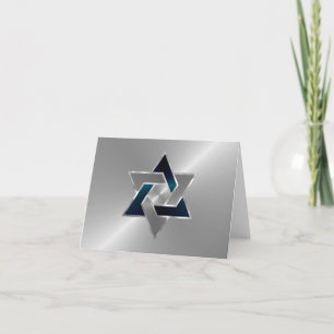 Pub Mitzvah Star David på valfri Färg Kort