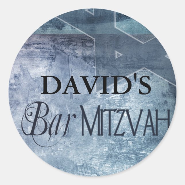 Pub Mitzvah Stickers Runt Klistermärke (Framsida)