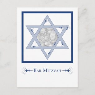 pub mitzvah (stjärnan på det snygga fotokortet) vykort