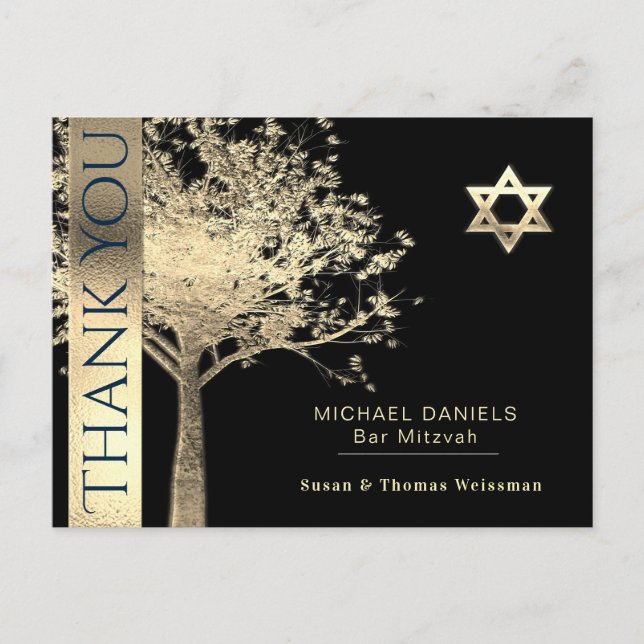 Pub Mitzvah Tack Vykort (Framsida)