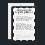 PUB MITZVAH-tjänstinformation, svart vitt Inbjudningar<br><div class="desc">by kat masard >> WWW.SIMPLYSWEETPAPERIE.COM <<< En handlig infogning för PUB/BAT MITZVAH som beskriver några frågor och svar</div>