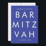 PUB MITZVAH Ultra Modern Blue White QR CODE OSA Inbjudningar<br><div class="desc">PUB MITZVAH Ultra Modern Blue White QR CODE OSA & INVITATIONS</div>
