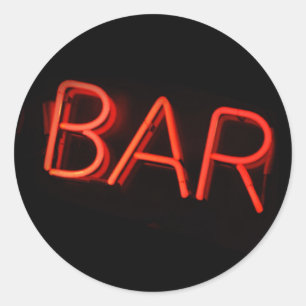 Pub Neon-signaturrund - etiketter