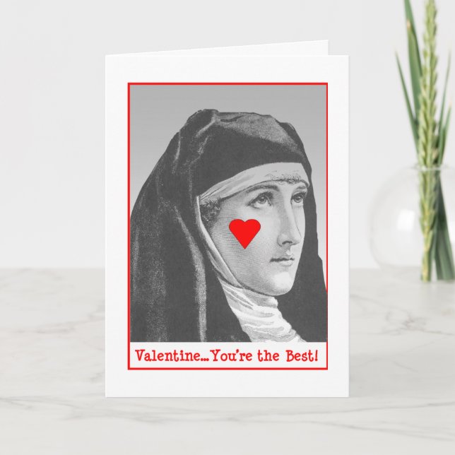 Pub Nun Valentine Helgkort (Framsida)