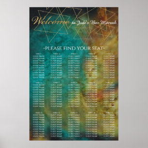 Pub och Bat mitzvah ut ur det här världssätesschem Poster