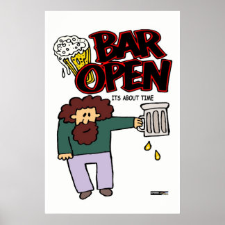 Pub öppen poster