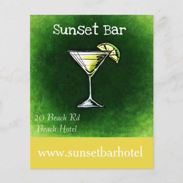 pub pub från pub eller nattklubb flygblad (Framsidan)