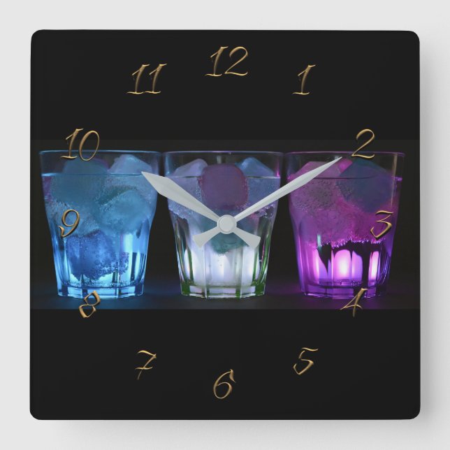 Pub-pub Fyrkantig Klocka (Framsida)