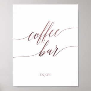 Pub-skylt för elegant-Ro-calligrafi-kaffe Poster