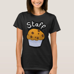 Pub stab Croissant för kaffe- och bagerihus med T Shirt