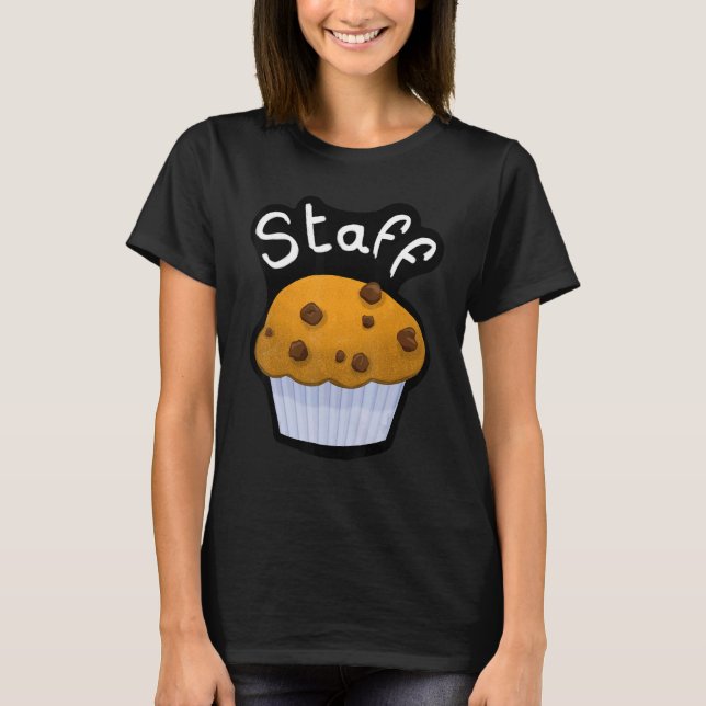 Pub stab Croissant för kaffe- och bagerihus med T Shirt (Framsida)