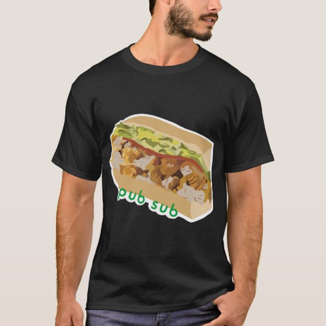 Pub Sub Chicken Tender Pub Subb T Shirt (Framsida)