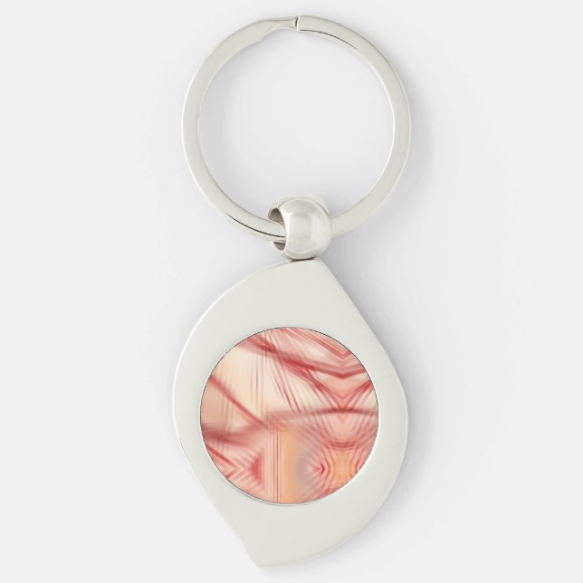 Pub Swirl Silverfärgad Nyckelring (Framsidan)