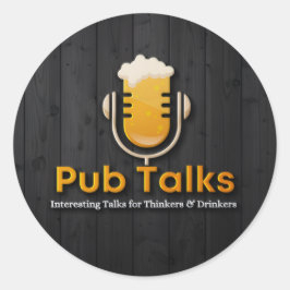 Pub Talks Stickers Runt Klistermärke