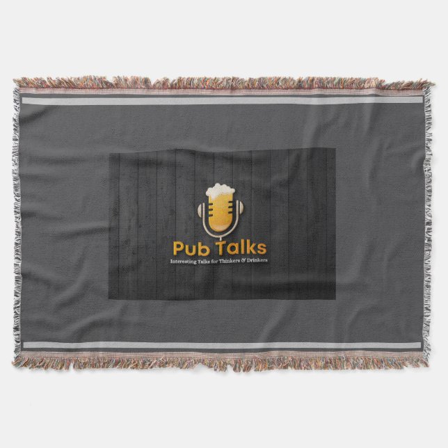 Pub Talks Throw Blanket Filt (Framsidan)
