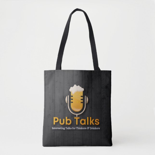 Pub Talks Tote Bag Tygkasse (Framsida)