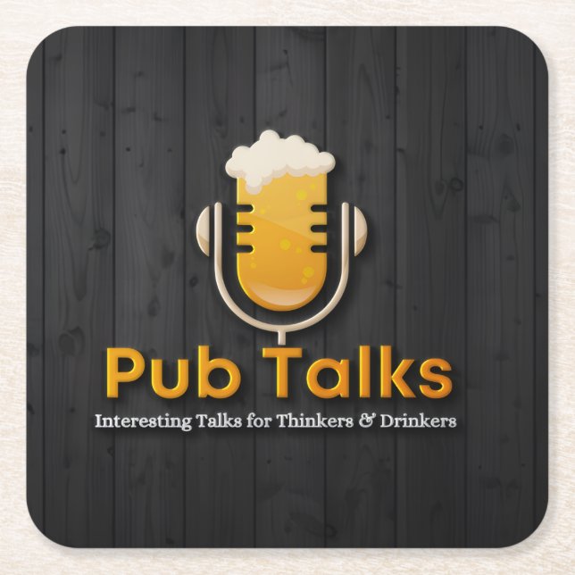 Pub Talks Underläggs Underlägg Papper Kvadrat (Framsidan)